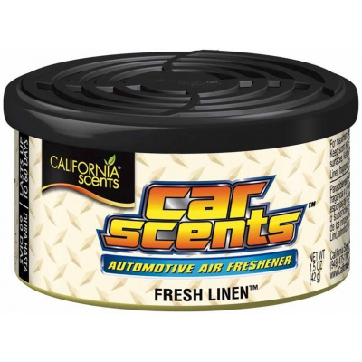 California Scents Car Scents Fresh Linen Čerstvě vypráno 42 g kvalitní vůně, ošvěžovač do auta i kanceláře