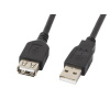 LANBERG USB-A M / F 2.0 kabel 1,8m, černý CA-USBE-10CC-0018-BK