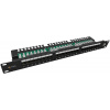 Solarix SX24L-5E-UTP-BK-N Patch panel Solarix 24 x RJ45 CAT5E UTP s vyvazovací lištou 1U SX24L-5E-UTP-BK-N