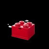 LEGO stolní box 4 se zásuvkou - červená