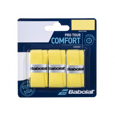 Vrchní omotávka Babolat Pro Tour Yellow (3 Pack)