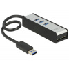 DeLock Delock USB 3.0 Externí Hub 3 Portový + 1 Slot čtečky SD karet - 62535