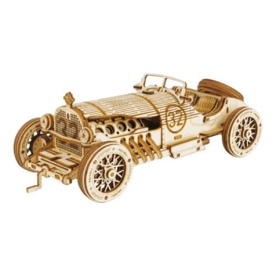 RoboTime - RoboTime dřevěné 3D puzzle Závodní auto