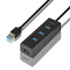 USB Hub AXAGON HUE-S2BL 4-Port USB 3.0 CHARGING hub (HUE-S2BL)