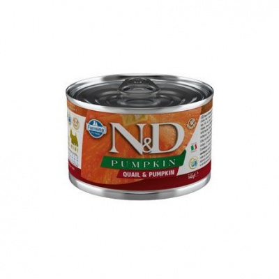 N&D DOG PUMPKIN Adult Quail & Pumpkin Mini 140g N&D (Farmina Pet Foods) 96353id + rabat 1+1 konzerva zdarma (Platnost do 31.12.2024)
