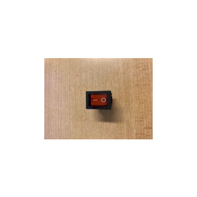 Vypínač kolébkový podsvícený červený 14x20mm, 12V 17663
