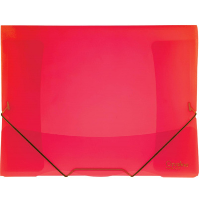Karton P+P Desky Opaline s chlopněmi a gumičkou A4, červené