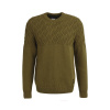 Napůl texturovaný, napůl hladký svetr Barbour International Cable Knitted Jumper — Archive Olive - L