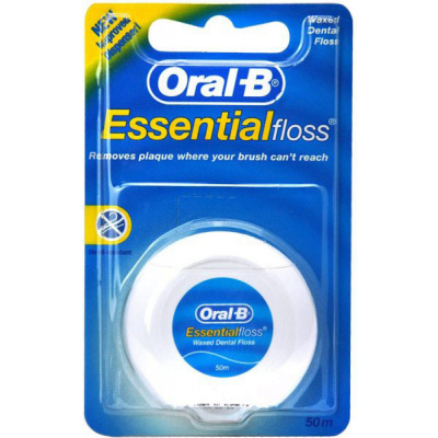 Oral-B Essential Floss voskovaná zubní nit, 50 m