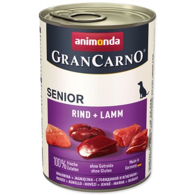 Konzerva Animonda Gran Carno Senior hovězí a jehně 400g-KS