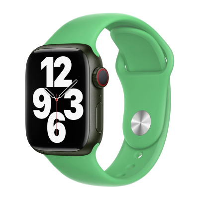 AppleMix Originální řemínek pro Apple Watch 41mm / 40mm / 38mm - silikonový - svítivě zelený