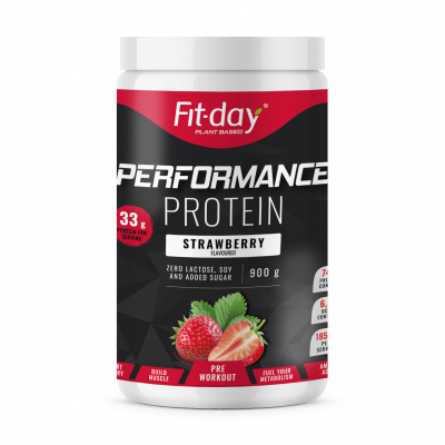 Fit-day Protein Performance Gramáž: 900 g, Příchuť: Jahoda