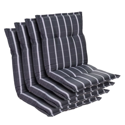 Blumfeldt Prato, čalouněná podložka, podložka na židli, podložka na nižší polohovací křeslo, na zahradní židli, polyester, 50 x 100 x 8 cm (CPT10_10221400-4_)