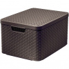 CURVER Box úložný RATTAN 44,5x33x25cm (L) s víkem, STYLE2, PH HN