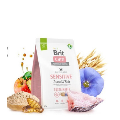 Brit Care Dog Sustainable Sensitive Fish & Insect Hmotnost (g/kg): 1kg