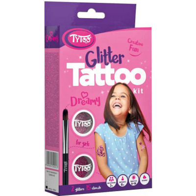 TyToo Dětské tetování Dreamy 15 tetovaček pro holky se třpytkami - 93831