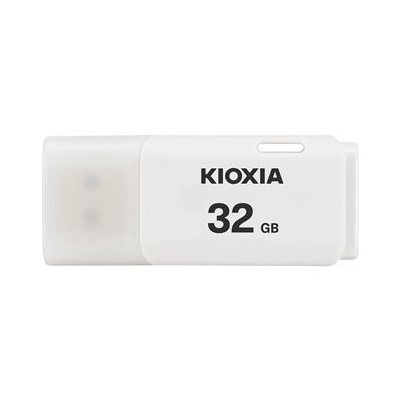 Kioxia USB flash disk, USB 2.0, 32GB, Hayabusa U202, Hayabusa U202, bílý, LU202W032GG4 (LU202W032GG4)