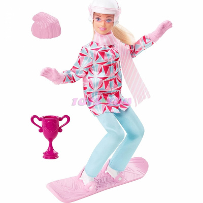 Mattel Barbie Zimní sporty HCN32 - Snowboardistka