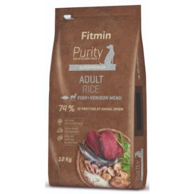 Fitmin dog Purity Rice Adult Fish & Venison 2x12 kg+ DOPRAVA ZDARMA+1x masíčka Perrito! (+ SLEVA PO REGISTRACI / PŘIHLÁŠENÍ ;))