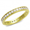 Ocelový, pozlacený dámský prsten s Cubic Zirconia Ocel 316 - Sabrina (Dámský pozlacený, ocelový prsten s CZ krystaly )