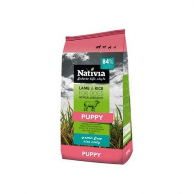 Nativia Dog Puppy Lamb&Rice 3kg Nativia