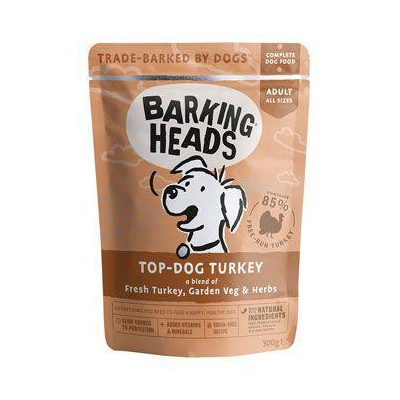 BARKING HEADS Top Dog Turkey kapsička 300g