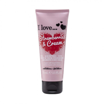 I Love Strawberries & Cream Super Soft Hand Lotion 75 ml