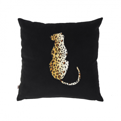 Textilní výrobky Polštář leopard Barva: Černá