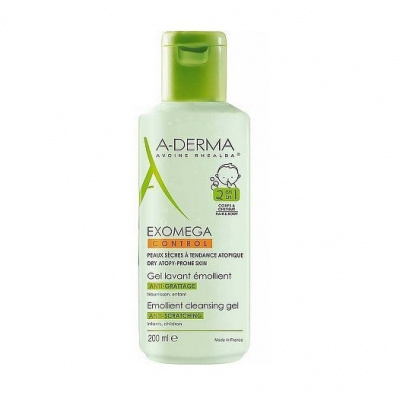 A-DERMA Exomega CONTROL Zvláč.mycí gel 2v1 200ml