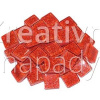 S84-10a Skleněná mozaika třpyt červená 10x10mm - 560101000017