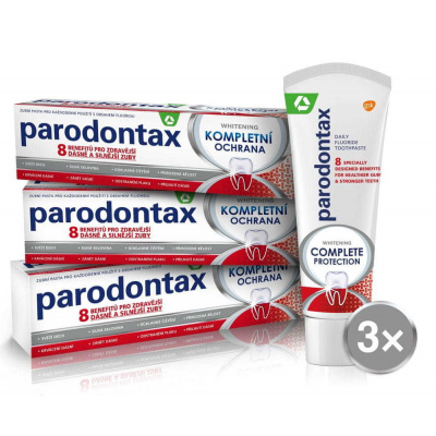 Parodontax Kompletní ochrana Whitening 75 ml 3ks