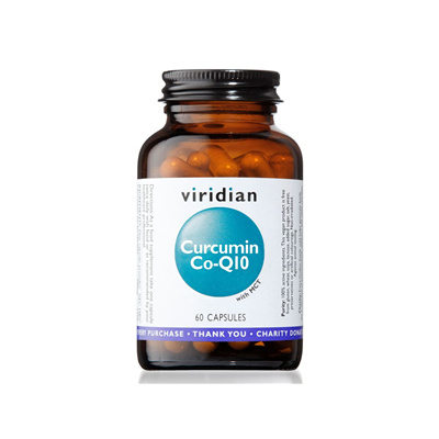 Viridian Curcumin Co-Q10 60 kapslí (Kurkumin a Koenzym Q10)