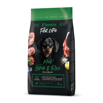 NEW Fitmin dog For Life Lamb & Rice MINI 12 kg