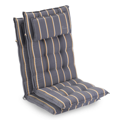 Blumfeldt Sylt, čalouněná podložka, podložka na židli, podložka na výše polohovací křeslo, polštář, polyester, 50 × 120 × 9 cm, 2x čalounění (CPT10_New_7)