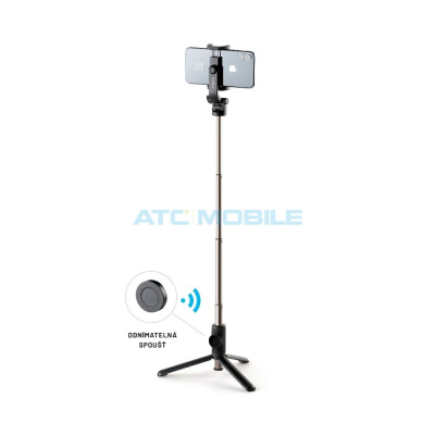 Fixed SNAP selfie tyč s bezdrátovou spouští a funkcí tripodu (3/4" závit), černá a zpět 74 Kč s ATC Clubem