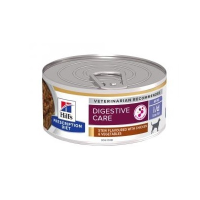 Hill´s Pet Nutrition, Inc. Hill's Prescription Diet Canine Stew I/D Low Fat konzerva mini s kuřetem rýží a zeleninou