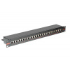 ROLINE Patchpanel 19'' kat. 6 STP, 24 portů, černý - 26.11.0361