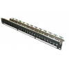 19" modulární stíněný patch panel XtendLan 24port, černý - PP19-24NA-C6A