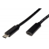 InLine USB 5Gbps (USB 3.0) kabel prodlužovací USB C(M) - USB C(F), 2m, černý (35772) - 11.42.9032