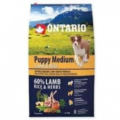 ONTARIO Dog Puppy Medium Lamb & Rice 6,5kg