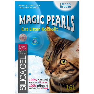 Kočkolit MAGIC Pearls Litter s vůní Ocean Breeze 16l