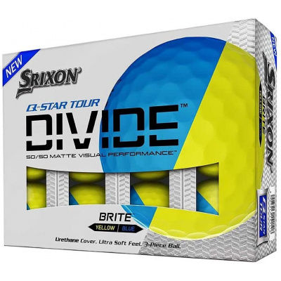 Srixon Q-STAR Tour Divide golfové míče - modré/žluté matné 12 ks