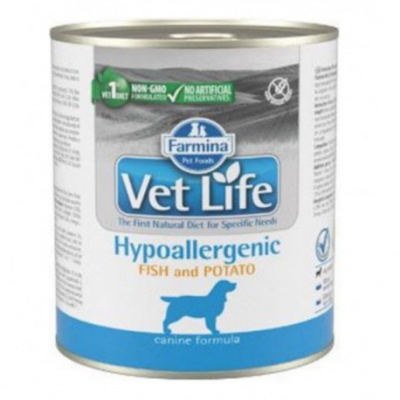 Vet Life Dog konz. Hypoallergenic Fish&Potato 300g