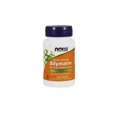 NOW Double Strength Silymarin milk thistle extract 300 mg 200 rostlinných kapslí