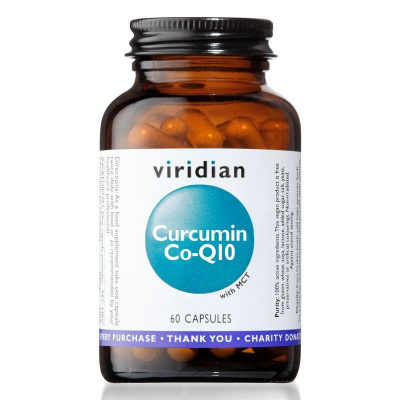 Viridian Nutrition Curcumin Co-Q10 60 kapslí (Kurkumin a Koenzym Q10)