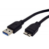 ROLINE USB 5Gbps kabel USB3.0 A(M) - microUSB3.0 B(M), 0,8m, černý - 11.02.8873