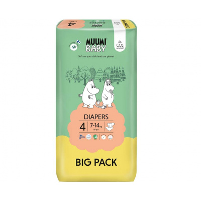 MUUMI Baby 4 Maxi 7–14 kg (69 ks), eko pleny Muumi
