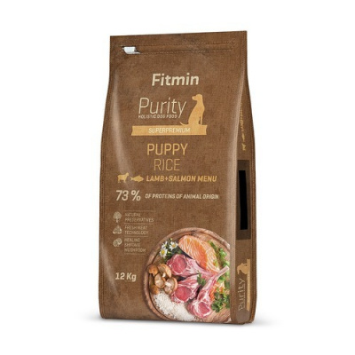 Fitmin Dog Purity Rice Puppy Lamb & Salmon 2 x 12 kg