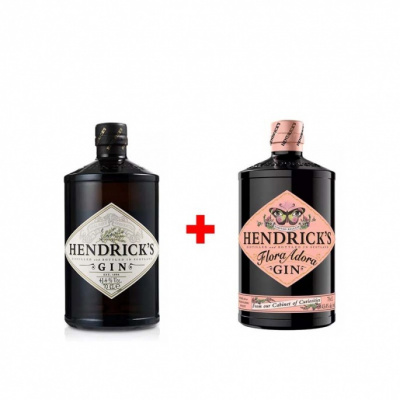 Výhodný balíček: Hendrick´s Gin 0,7L a Hendrick´s Flora Adora gin 0,7L s 20% slevou