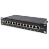 Digitus DN-91612S-EA 12 portů síťový patch panel 254 mm (10") CAT 6A 1 U